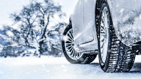 Audi Car In Winter