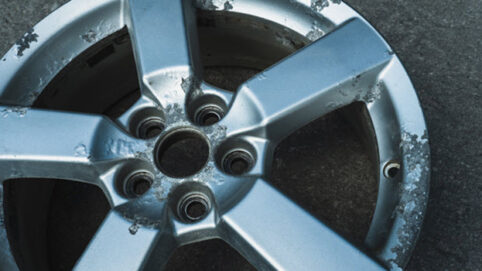 Corroded BMW Alloy Wheel