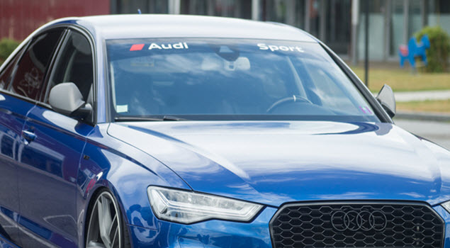 Blue Audi RS6 Car