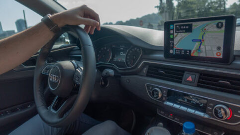 Man Driving Audi Car